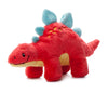 The Petting Zoo Baby Stegosaurus Plush Toy, Red Dinosaur Stuffed Animal, 11 in, Model 421443