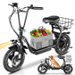 Caroma 560W Peak Electric Scooters For Adults, 14'' Fat Tire, 188Wh Battery, 15 Miles Range, 20Mph Top Speed, Foldable Electric 