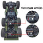 JPJCOOY RC Military Truck 6x6 Road Remote Control Car 1/16 Scale Remote Control Truck 4WD All Terrain Rock Army Transport Vehicl