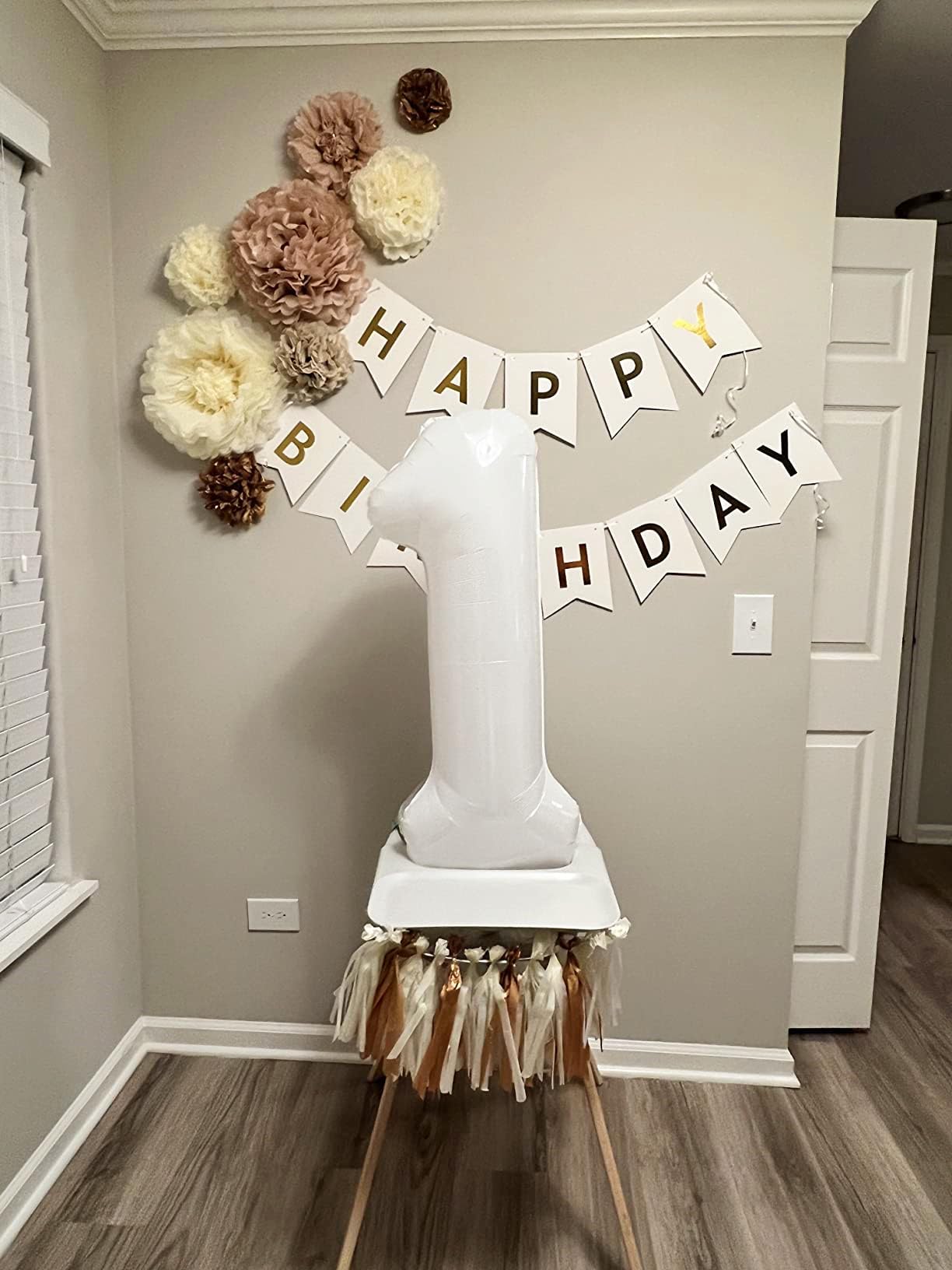 White Number 6 Balloon 40 Inch, 6Th Birthday Balloon For Boy Girl, 16 26 60 61 65 Foil Mylar Helium Number Balloons Birthday Par