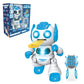 LEXiBOOK  Powerman Shoot - My First tossing-disc Robot  Programmable Remote Control Robot  Plays Music and Dances  Sound and Light Effects  12 Foam Discs  ROB17  White/Blue