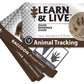 Ust Learn & Live Educational Card Set, Animal Tracking