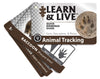 Ust Learn & Live Educational Card Set, Animal Tracking