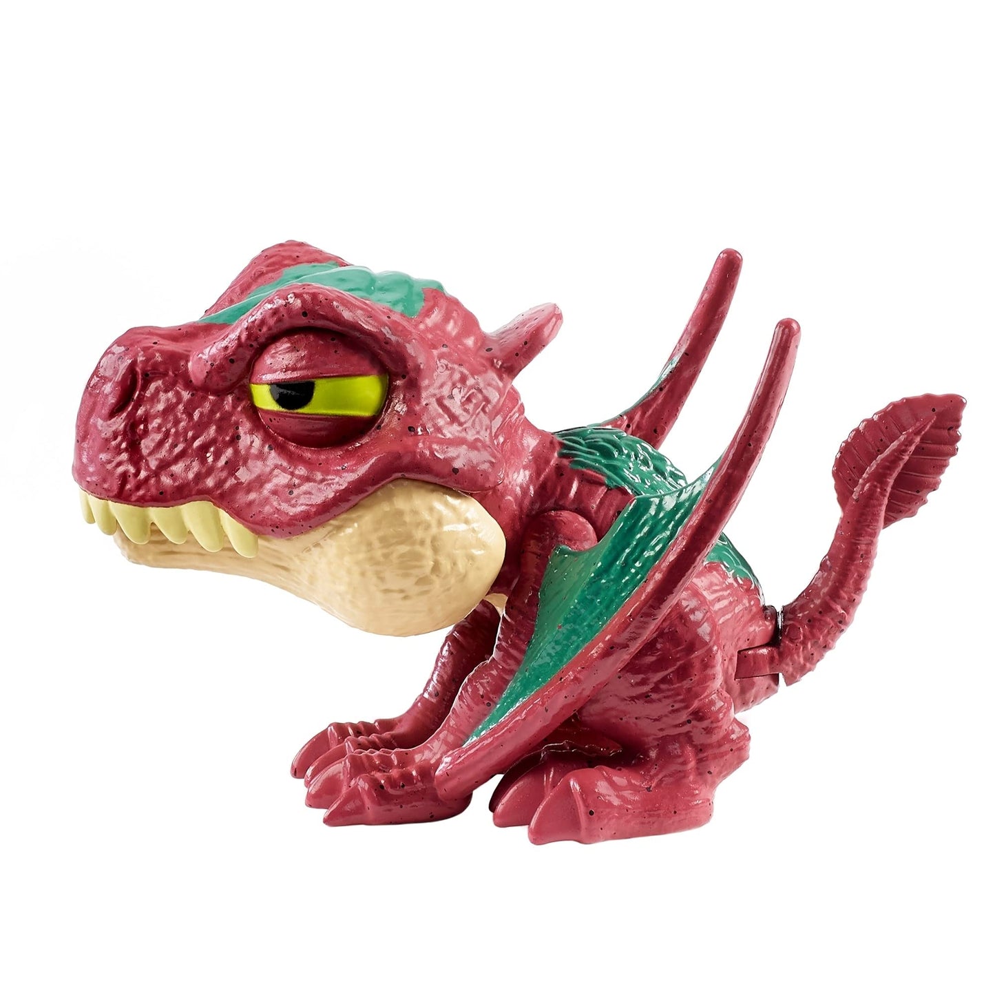 Jurassic World Dimorphodon Figure - Snap Squad Attitudes, Red Plastic, Model 0194735004522