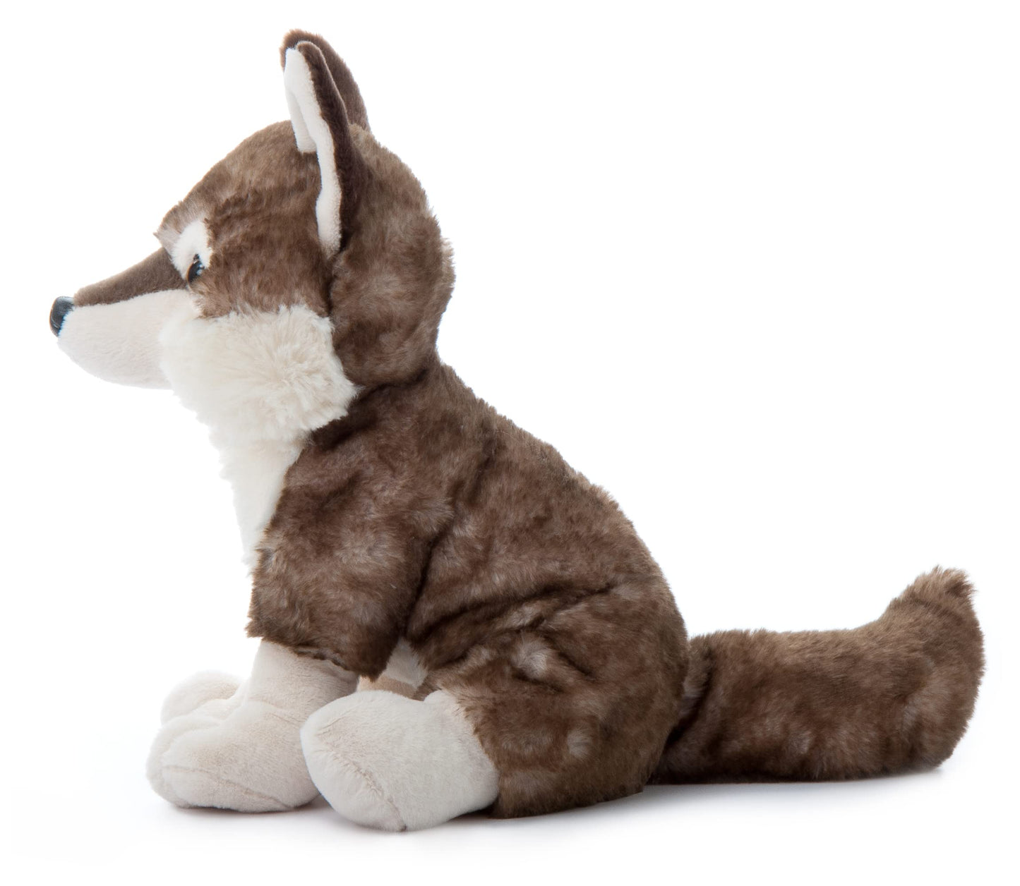 The Petting Zoo Timber Wolf Plush Toy - 12 Inch White Stuffed Animal, Model 420349, Perfect Gift for Kids