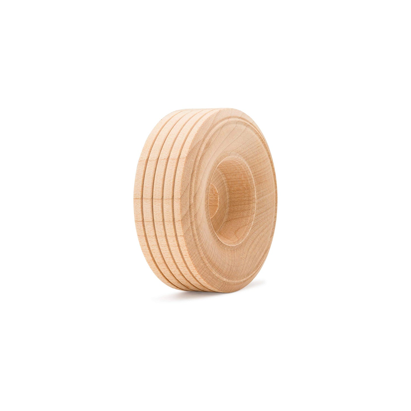 Mini Wood Wheels Treaded Style, 1-1/2 Inch Diameter, Pack Of 12, For Crafts And Diy Car Models, By Woodpeckers