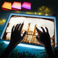 Odoorgames Sand Painting Light Box, Light Table for Kids - 3 Color Temperature & 10 Levels Adjustable Brightness, 16 (Blue)