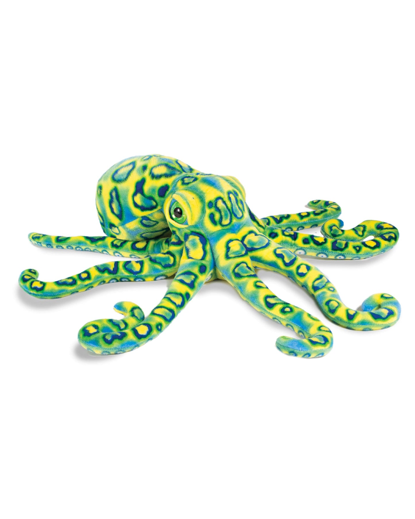 Real Planet Sea Life Plush - Realistic Stuffed Animal Gift For Kids All Ages, Ocean Marine Creature Plushie, Christmas Birthday Gifts (Blue Octopus, 13') (13' Long)