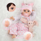 Realistic Reborn Baby Doll Girl 22'', Sweet Real Life Like Bebes De Silicona Reales Handmade, Lifelike Reborn Doll Soft Vinyl We