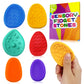 Fidget Sensory Toys For Kids Adults 6 Pc Easter Basket Stuffers Silicone Worry Stone For Autism Adhd Teens Silent Calm Down Toy