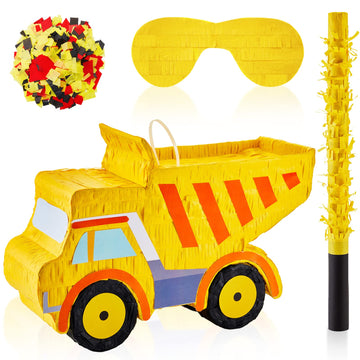 Lewtemi Piñata Party Decorations With Stick Blindfold And Confetti For Party Decorations Centerpiece, Photo Prop, Birthday, Funny Anniversary(Truck)