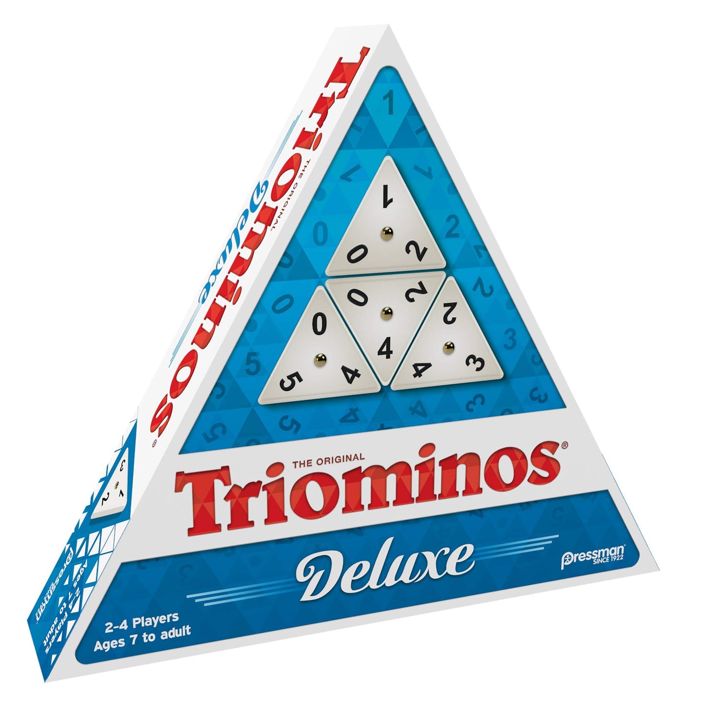 Pressman Tri-Ominos - Deluxe Edition Triangular Tiles with Brass Spinners, 5