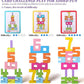 Gosarhey 20Pcs Wooden Number Building Blocks, Number Blocks Friends Of Ten, Friends Of Ten Blocks, 1-10 Balance Wooden Digital B