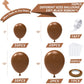 Nisocy Brown Balloons Arch Garland Kit, 102Pcs 18In 12In 10In 5In Dark Brown Balloons Different Sizes For Birthday Wedding Baby