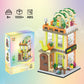 Xiu Music Cafe Building Kits Toys, (1050Pcs) Music Cofe House Mini Building Block Sets For Adults, Small Shop House Playsets,Cre