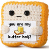 Gifts for Him Her Boyfriend Girlfriend Partner Loved One You Are My Butter Half!  Crochet Toast - Cute Romantic Valentines Day  Anniversary  Birthday Gift for Couples Desk Decor & Christmas Gifts