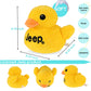 Jeep Duck Stuffed Animal Plush - Yellow, Small, Polyester - Perfect for Enthusiasts