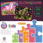 Masterpieces 60 Piece Glow In The Dark Fantasy Puzzle For Kids - Rainbow World - 14''X19'' - Screen-Free Fun!