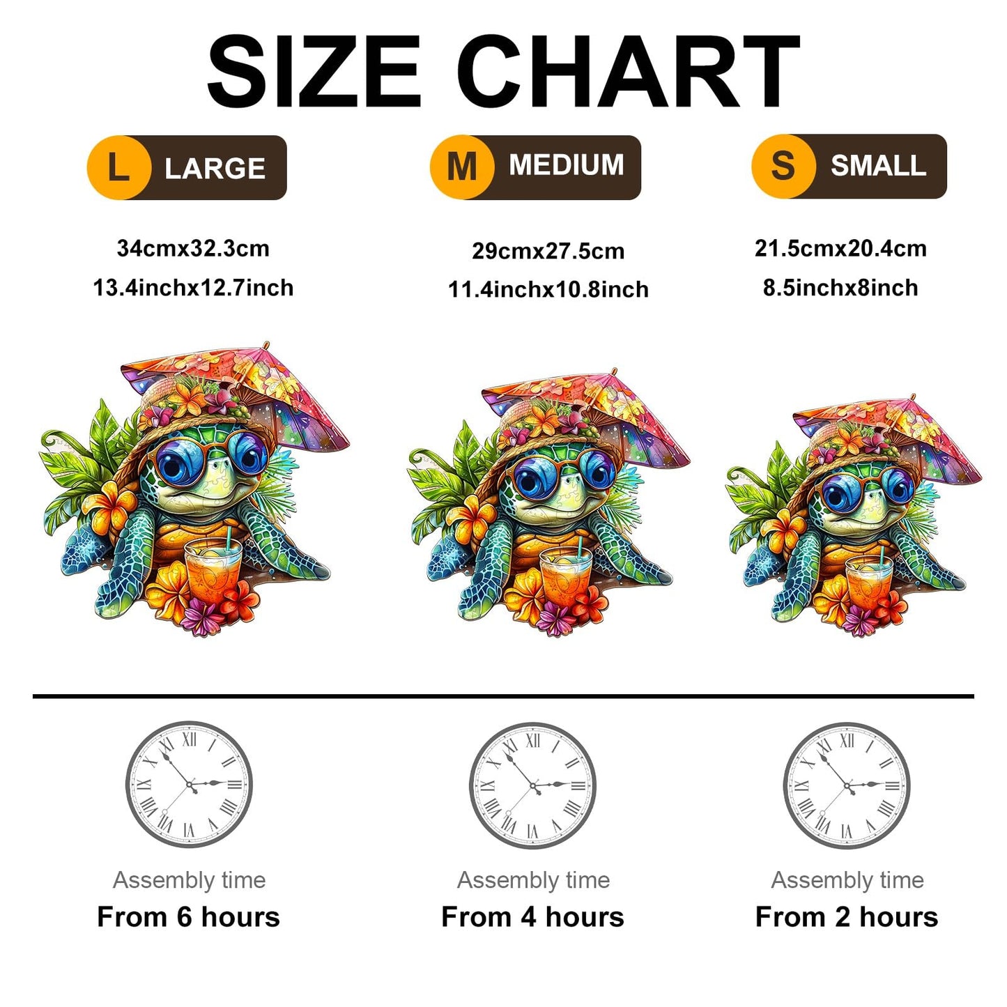 Wooden Puzzles for mature-themeds  Wooden Jigsaw Puzzles for mature-themeds Kids  Beach Turtle Unique Shaped Wood Puzzles mature-themed  Creative Birthday Gifts for Friends Family Game(11.4 * 10.8in 160pcs)