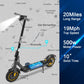 Electric Scooter 10'' Solid Tires 600W Peak Motor Up To 20Miles Range And 19Mph Speed For Adults - Portable Folding Commuting Sc