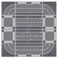 Lekebaby 16 Pack Road Base Plates, 10'X10' City Street Baseplates 100% Compatible With All Major Brands, 4 Curve / 4 T-Junction / 4 Straight / 4 Junction