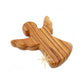 Dacaret Factory Olive Wood Guardian Angel For Hand Palm And Pocket Anti Stress And Anxiety Thumb Stone Comfort Worry Healing (Set Of 2), Brown, Yellow, Unique Grains, 2.4T, 2W