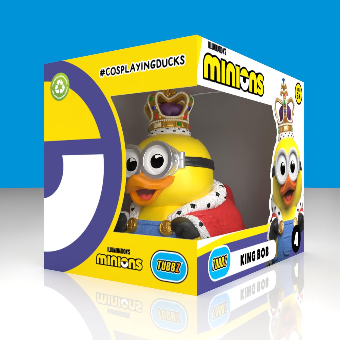 Tubbz Boxed Edition: Minions - King Bob Cosplaying Rubber Duck Vinyl Figure