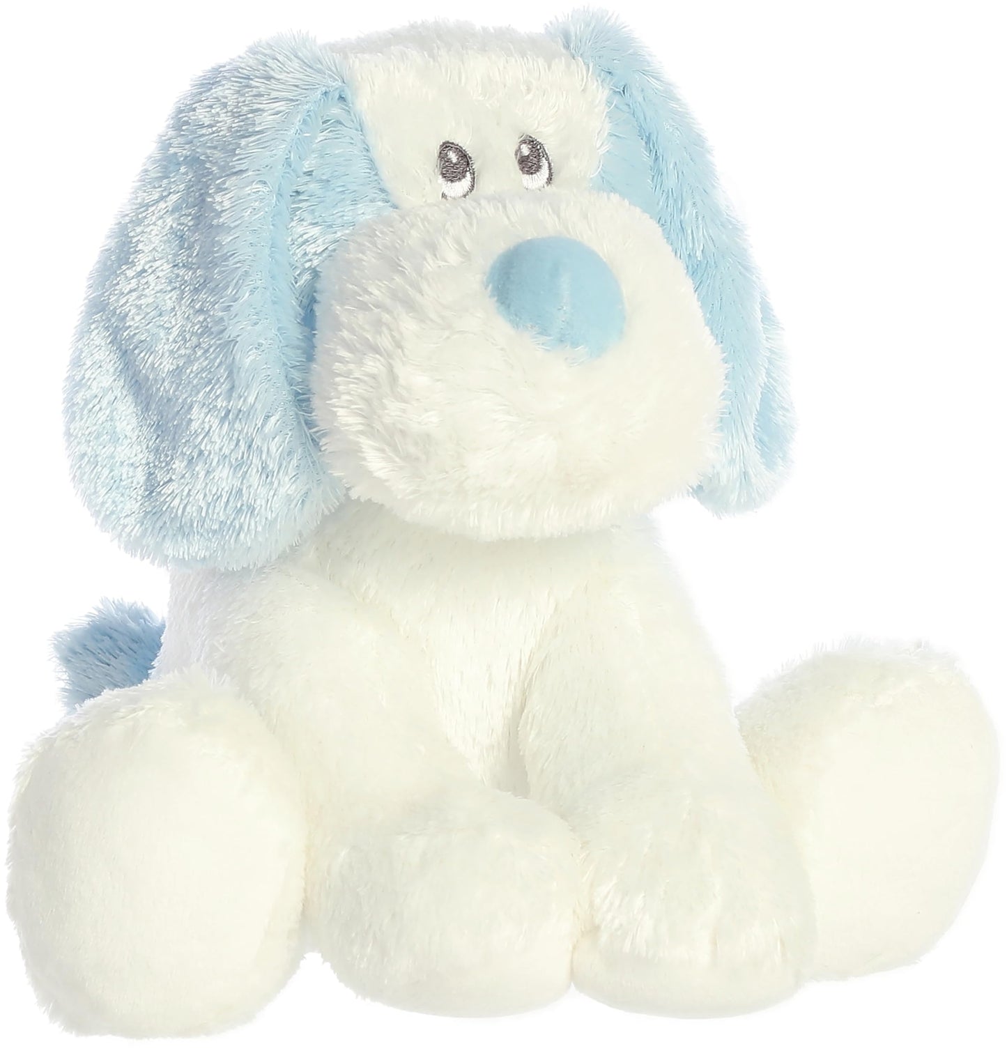 Aurora® Playful Scruff™ Baby Stuffed Animal - Soft Blue Toy, 9 Inches, Polyester, Model 20589
