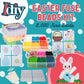 Easter Fuse Bead Kit, 8,000 Pieces (12 Colors)- 8 Unique Bunny & Egg Designs -DIY Gifts -Works w Perler Beads, Art Craft Project