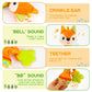 Baby Rattles 0-6 Months, Set Of 2 Rattles For Babies 0-6 Months, Soft Stuffed Animal Rattle Hand Grip Baby Toys, Baby Rattle Sha