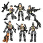 HAPTIME Army Men Action Figures with   Toy Soldiers for Boys  Plastic Army Toys for Boys 6-8  Birthday Gift for Military Collectors (6Pcs Gray)