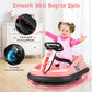 HONEY JOY Toddler Bumper Car, Battery Powered Baby Ride on Bumping Car, Steering Wheel, Light & Horn, Music, 360 Degree Spin, El