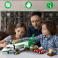 City Cargo Plane Building Set, Plane City Kits Building Blocks With Car, Luggage Tray, Movable Stairs, Compatible With Lego Plan