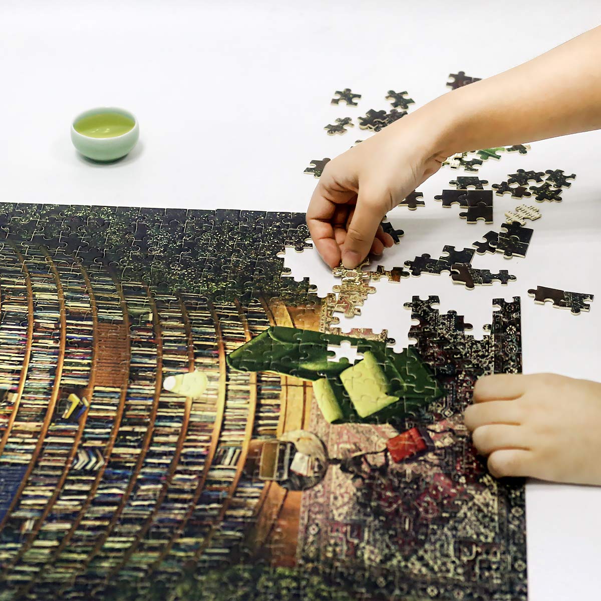 Ingooood- Jigsaw Puzzles 1000 Pieces for mature-themeds- Fantasy Series- Collection Pavilion_IG-0292 Entertainment Toys for mature-themed Special Graduation or Birthday Gift Home Decor