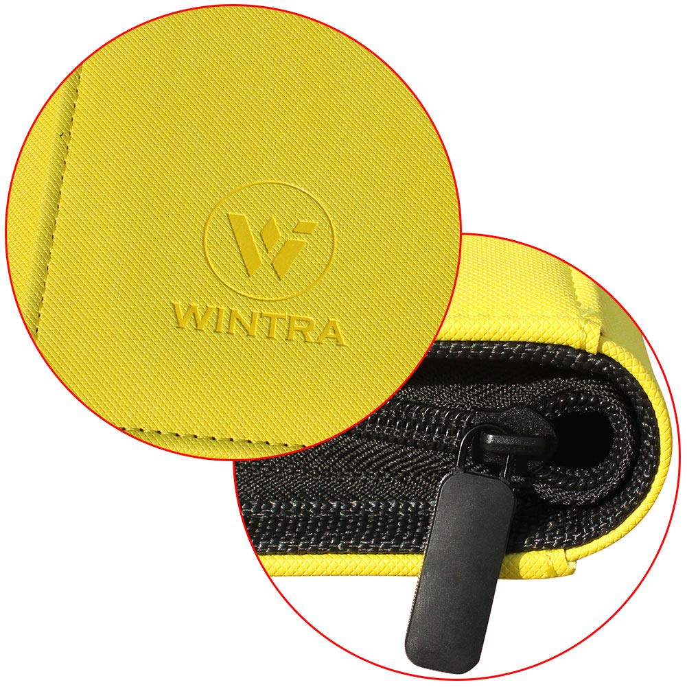 WINTRA enhanced Zip Card Binder  9 Pocket Trading Card Collectors Album  Side Loading 360 Pockets Binder for Trading Cards and Sports Cards (Yellow)