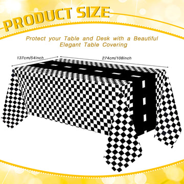 Irenare 2 Sheets Car Birthday Party Supplies Racing Party Decorations Road Tablecloth Racetrack Table Runner Table Covers for Ki