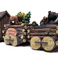 Slifka Sales Co. 3 Piece Bear And Moose Woodland Express Holday Decor Train