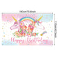 Tatuo Rainbow Unicorn Birthday Backdrop for Girls 5.9 x 3.6 ft Unicorn Party Decorations Happy Birthday Photography Background R