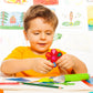 Kisangel Educational Button Board Toy Set - 5pcs Zipper Learning Plaything for Kids, Assorted Color, Fine Motor Skills Development