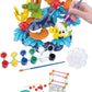 Kc Republic 37 Pcs Water Washable Painting & Building Toy Set + 58 Pcs Learning Stem Explorers Geomakers, Art And Craft Supplies