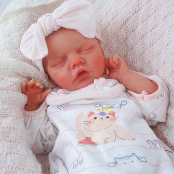 Kuiceo Silicone Reborn Baby Dolls-18 Inch Realistic Newborn Anatomically Correct Girl With Realistic Blood Vessels And Skin