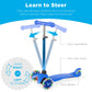 Best Choice Products Kids Mini Kick Scooter Toy W/ Light-Up Wheels, Height Adjustable T-Bar, Foot Break - Blue