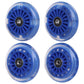 Wiggle Car Polyurethane Replacement Wheels Set Upgrade For Ride-On Toys (Dark Blue)