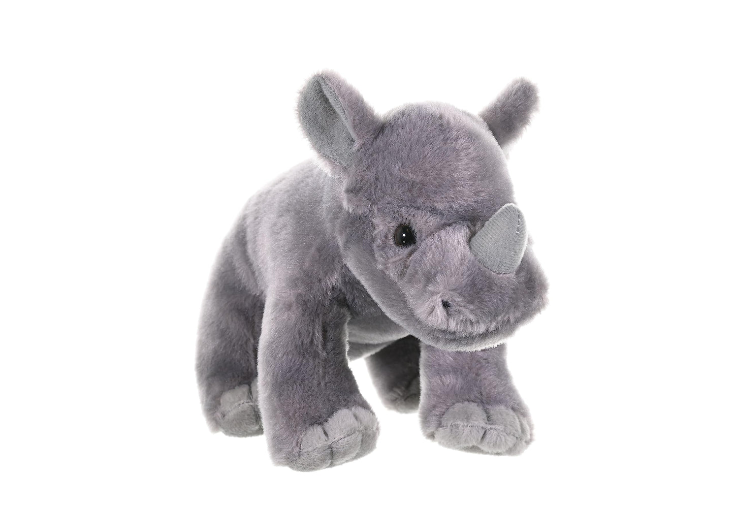 Wild Republic Rhino Baby Plush Stuffed Animal, 8 Inches Grey Cuddlekins, Soft Polyester Toy for Kids