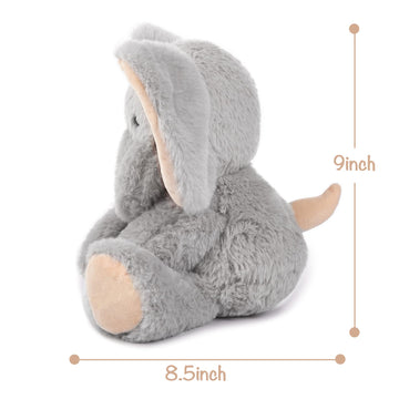 Tcbunny Baby Elephant Bedtime Stuffed Animal Plush Toy 11', Kids, Aichie (Grey)