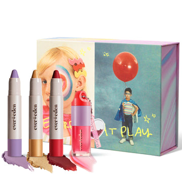 Evereden Kids Face Color Luxe Gift Set - Clean & Vegan Kids Make Up Kit for Girls - Non Toxic Kids Makeup Set - Girls Makeup Set