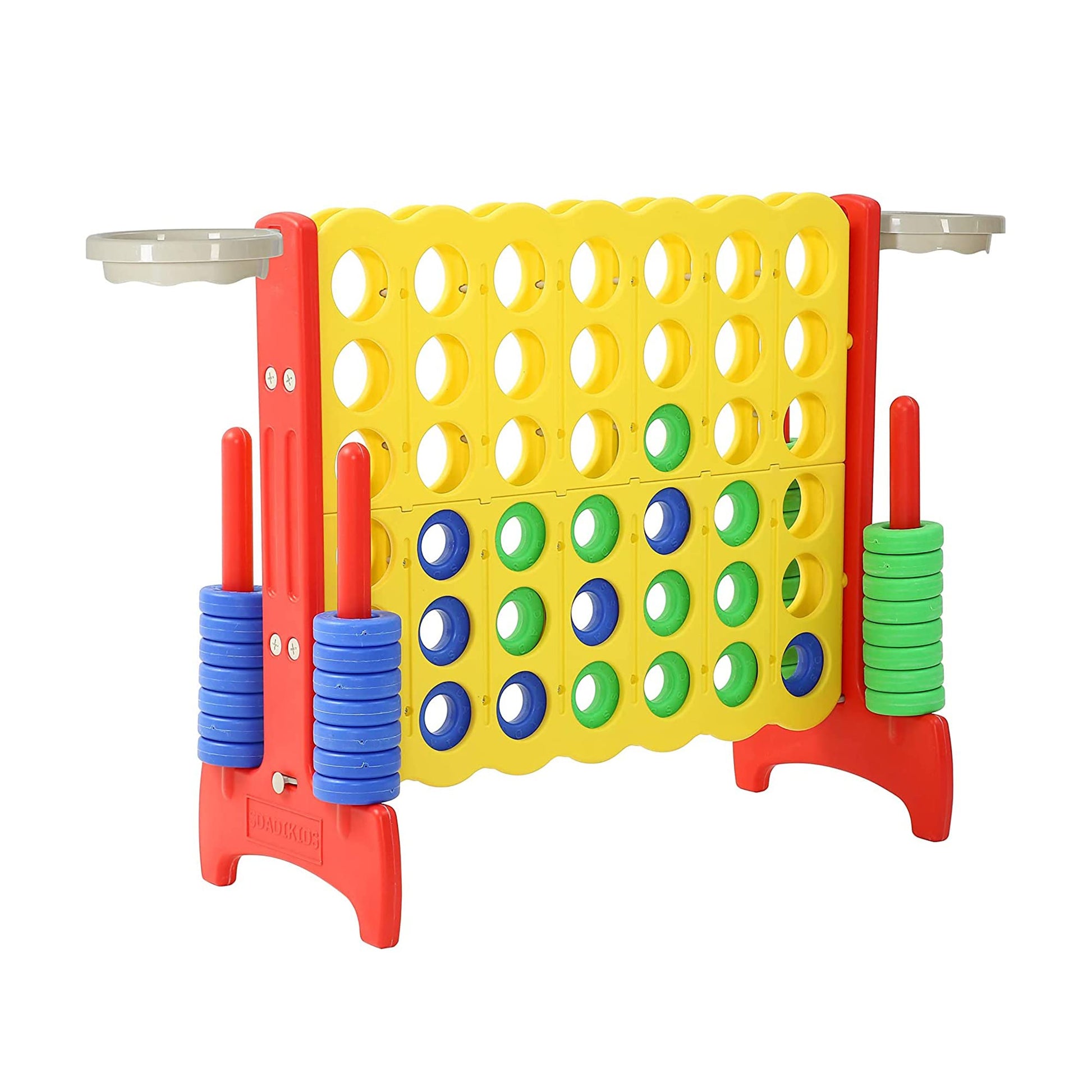 Sdadi Giant 33 Inch Easy Set Up Durable 4 In A Row Hoop Connect Strategy Game And Basketball Family Fun Board For Kids And Adult