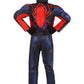Marvel Integrated Spider-Man Official Youth Deluxe Zentai Costume - Stretch Spandex With Hidden Zippers And Wrist Slits (S) Blue