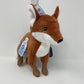 Spunky Pup Clean Earth Plush Fox Toy - Small, Brown, Made from 100% Recycled Water Bottles, Model 7260