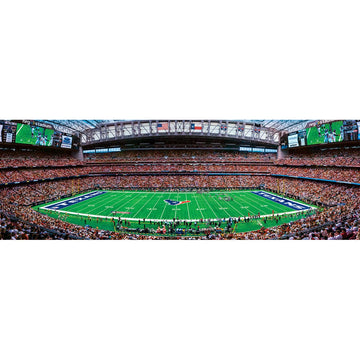 Master Pieces Nfl Houston Texans Stadium Panoramic Jigsaw Puzzle, 1000 Pieces, Team Color, 13' X 39'